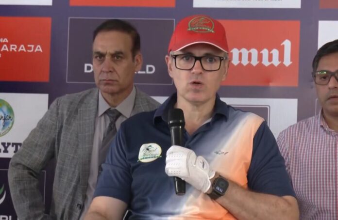 CM Omar Abdullah addresses reporters following Kulgam attack